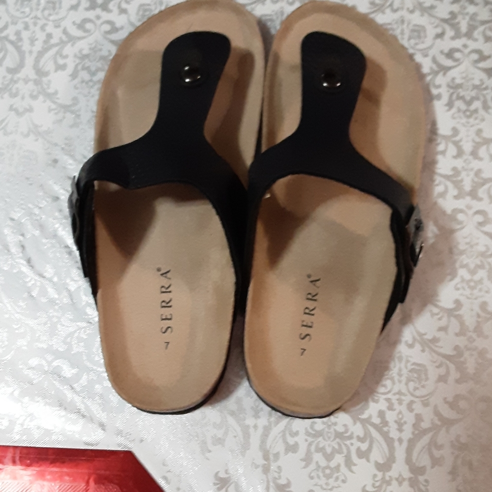 SERRA BLACK TAN Sandals